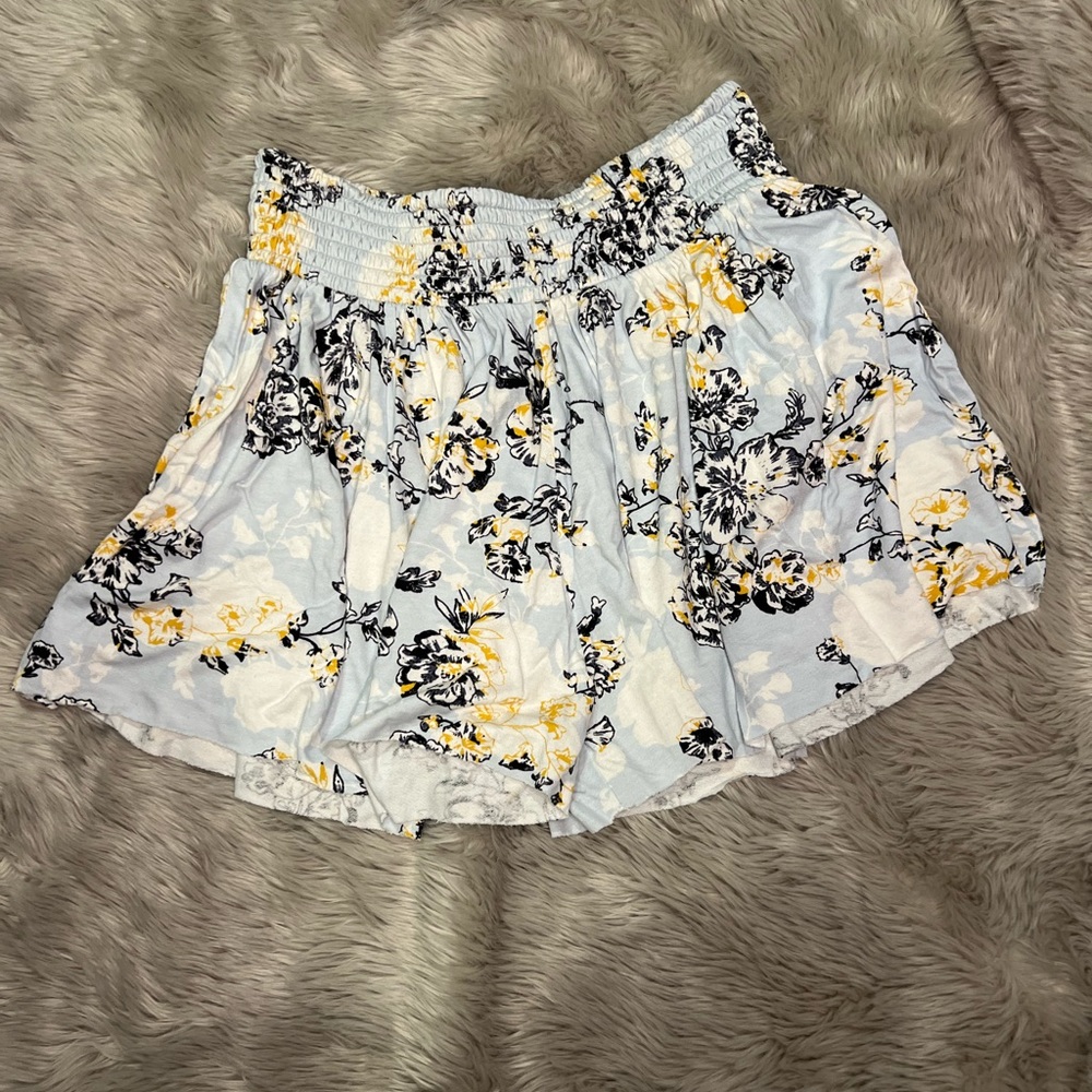 BP. Smocked Waist Floral Print Shorts